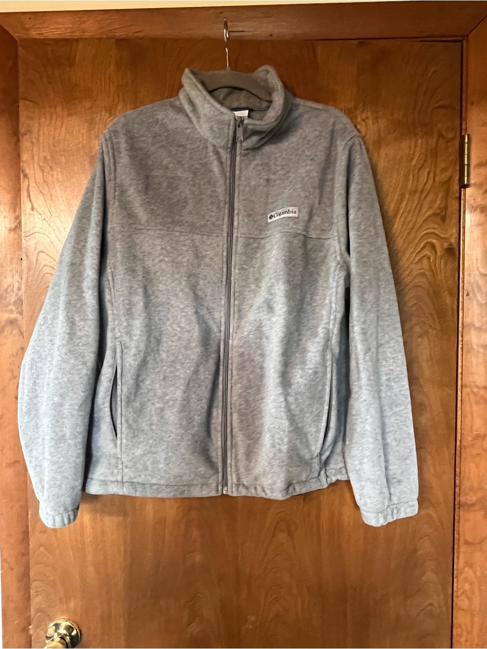 Columbia Men's Light Gray Full-Zip Fleece Jacket